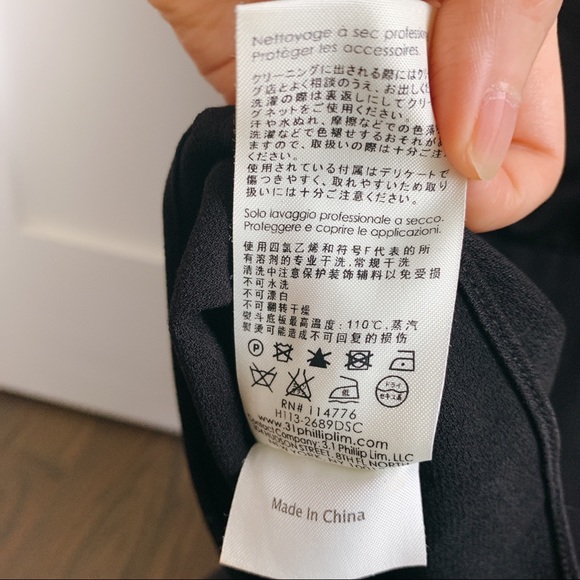 3.1 Phillip Lim Embellished Crepe Silk-Chiffon Top - Picture 8 of 10